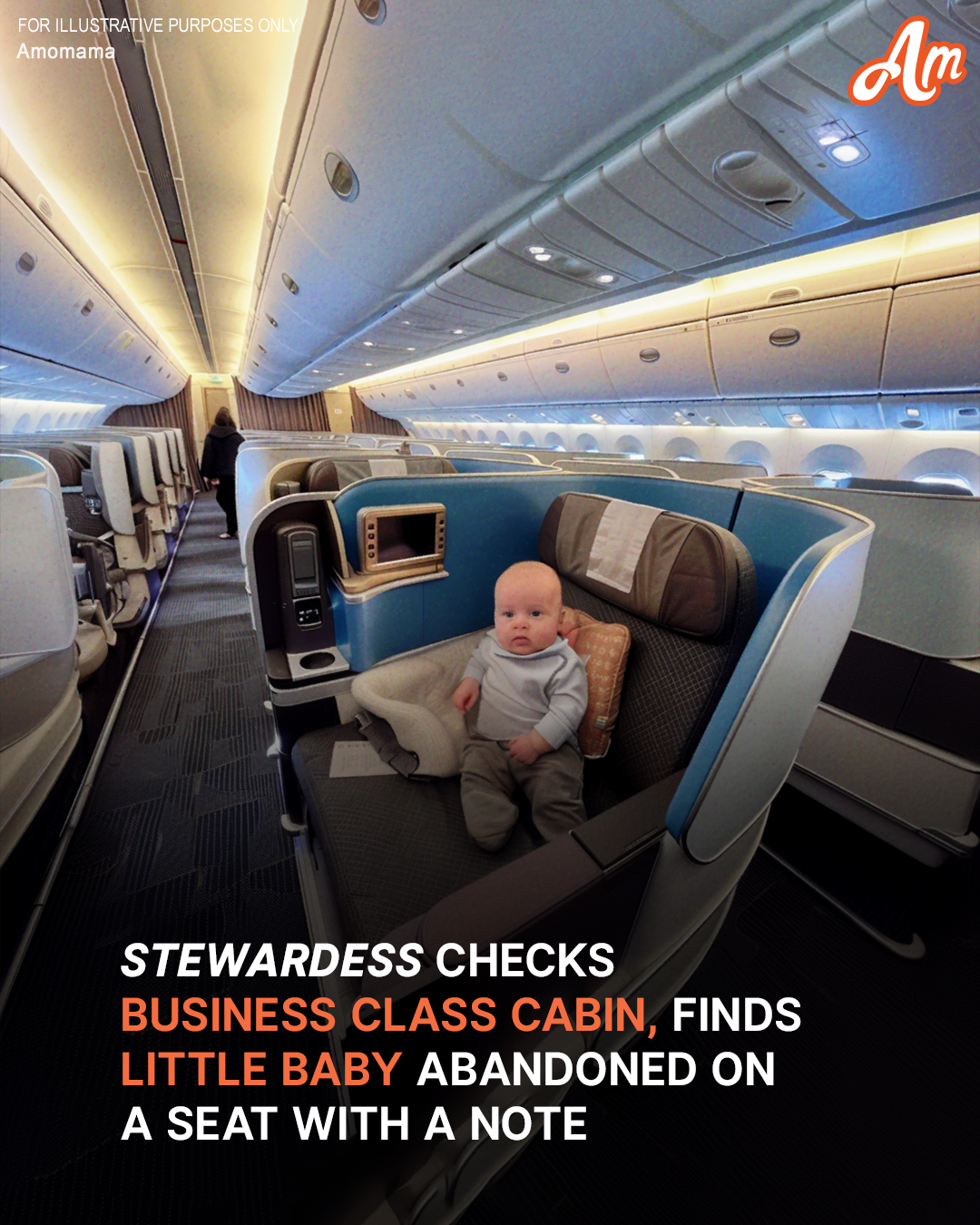 Woman Leaves Newborn on Business Class Plane Seat, Decides to Find Him